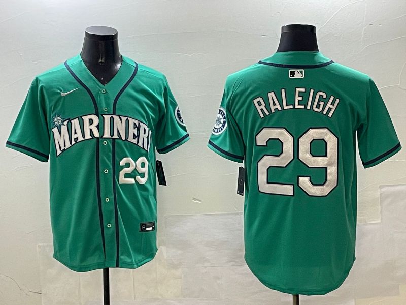 Men Seattle Mariners 29 Raleigh Green Game 2025 Nike MLB Jersey style 6